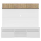 Rack Com Painel Tv 65" Madri Multimóveis Com Suporte E Pratel