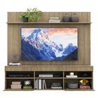 Rack Com Painel Tv 65" Madri Multimóveis E Prateleira Rustic