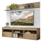 Rack Com Painel Tv 65" Madri Multimóveis E Prateleira Rustic/