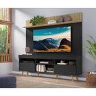 Rack Com Painel Tv 65" Madri Multimóveis Preto/rustic Com Pra