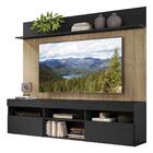 Rack Com Painel Tv 65" Madri Multimóveis Preto/rustic Com Sup