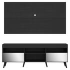 Rack Com Painel Tv 65" Retrô Com Espelho Londres Multimóveis