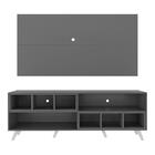 Rack Com Painel Tv 65" Retrô Com Nichos Jazz Multimóveis Mp10