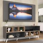 Rack Com Painel Tv 65" Retrô Com Nichos Jazz Multimóveis V1031