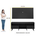 Rack Com Painel Tv 65" Retrô Flórida Multimóveis V3133