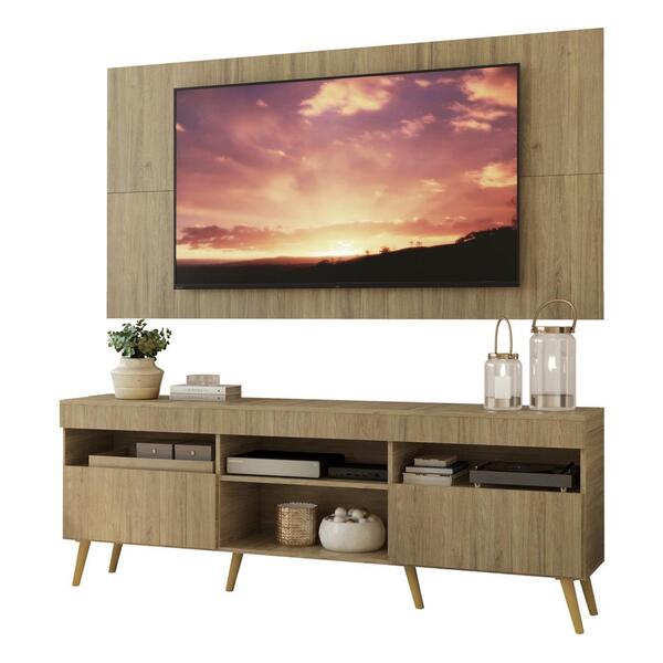Rack Com Painel Tv 65" Retrô Londres Multimóveis V3337