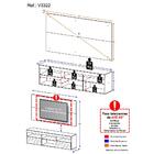 Rack Com Painel Tv 65" Suspenso Com Espelho Flórida Multimóve