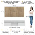 Rack Com Painel Tv 65" Suspenso Londres Multimóveis V3336