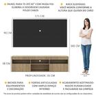 Rack Com Painel Tv 65" Suspenso Londres Multimóveis V3336