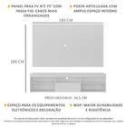 Rack Com Painel Tv 75" Web Multimóveis Mp1045 Branco