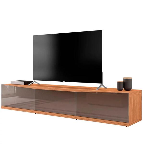 Rack Com Painel Tv Até 60 Pol. 3 Gavetas 2.20 Eros C14 Cinza