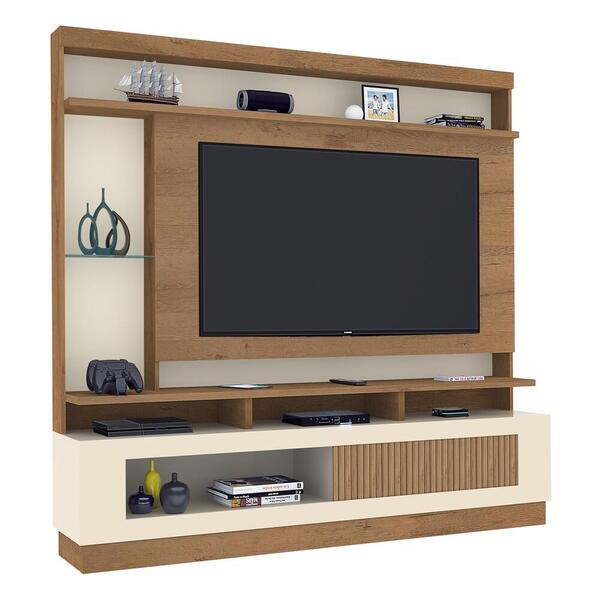 Rack Com Painel Tv Até 65" 1 Porta Flex Multimóveis Cr45213