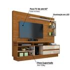 Rack Com Painel Vicente Para Tv De 60 Pol Off White Natural