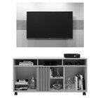 Rack Com Painel Viena  Cinamomo/off White