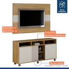 Rack Com Painel Viena  Cinamomo/off White