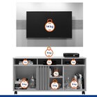 Rack Com Painel Viena  Cinamomo/off White