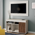 Rack Com Painel Vision Off White Rovere