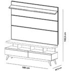 Rack Com Painel Vivare 1.6 Wood Black - Germai Móveis