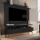 Rack Com Painel Vivare 1.6 Wood Black - Germai Móveis