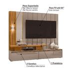 Rack Com Painel Zeus Para Tv De 55 Pol Fendi Natural