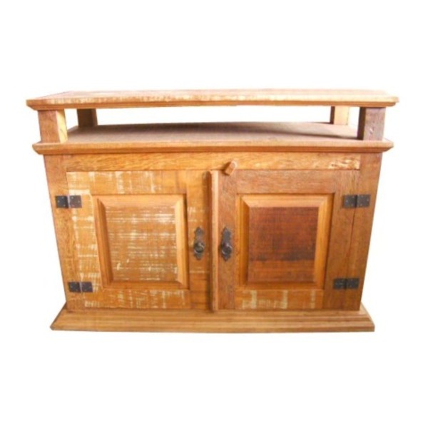 Rack Concret Em Madeira De Demolição - Cód 353