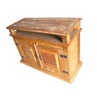 Rack Concret Em Madeira De Demolição - Cód 353