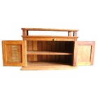 Rack Concret Em Madeira De Demolição - Cód 353