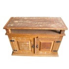 Rack Concret Em Madeira De Demolição - Cód 353