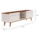 Rack Coventry I 2 Gv Off White Com Freijó Touch 180 Cm