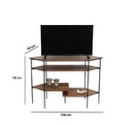 Rack De Canto Para Tv Até 46 Polegadas 4 Prateleiras Industri