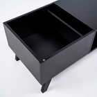 Rack De Mdf Preto Para Toca-discos