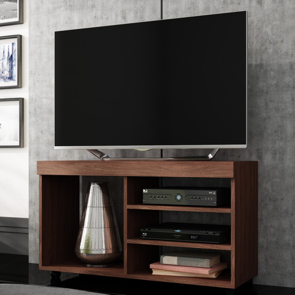 Rack De Sala 2 Prateleiras 1 Nicho C/ Rodízios Brv Móveis - C