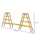 Rack De Sala Com Prateleiras Em Madeira Eucalipto - Stain Jat