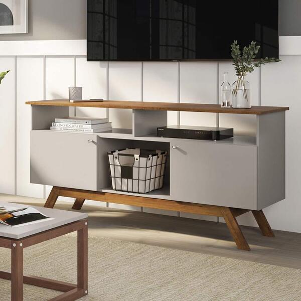 Rack De Sala Off White Madeira Amsterdã Tebarrot