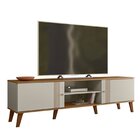 Rack Denver 180cm Para Tv Até 75 Polegadas 2 Portas Off White