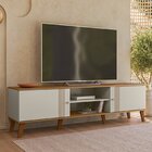 Rack Denver 180cm Para Tv Até 75 Polegadas 2 Portas Off White