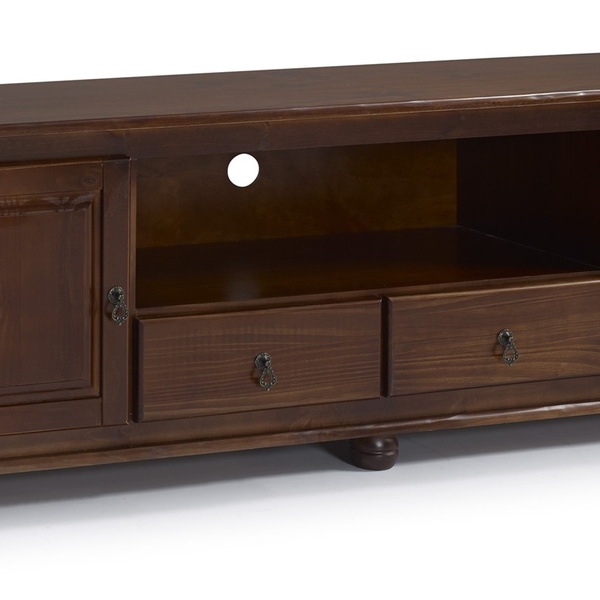 Rack Diamante - 2 Portas - 2 Gavetas Em Madeira - Medida (180