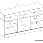 Rack Dili 120cm Tv Até 50" Marroquim Com Off White