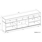 Rack Dili 180cm Tv Até 65" Carvalho Nobre Com Off White