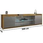 Rack Doha 2.0 Titanium/cinamomo – Bechara Móveis