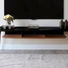 Rack Drop 160 Cm  Cinamomo C/ Preto Fosco