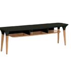 Rack Drop 160 Cm  Cinamomo C/ Preto Fosco