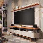 Rack E Painel Para Tv 1.8 Hamal Off White Nature