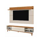 Rack E Painel Para Tv 3 Portas Mostod Off White Nature