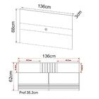 Rack E Painel Para Tv 42 Polegadas Pa2913xr1479 Tecno Mobili