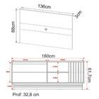 Rack E Painel Para Tv 42 Polegadas Pa2913xr1480 Tecno Mobili