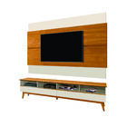 Rack E Painel Para Tv 4 Nichos Hannover Off White Nature