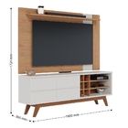 Rack E Painel Para Tv 70 Polegadas Igor Freijo Off-white Matte