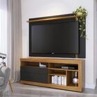 Rack E Painel Para Tv 70 Polegadas Steve Preto Fosco Noce Mil