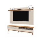 Rack E Painel Para Tv Arsenal 2 Nichos Off White Nature